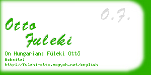 otto fuleki business card